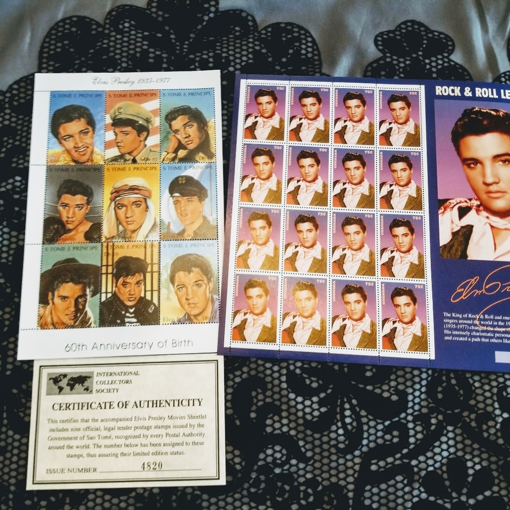 Elvis Presley Stamp sheets